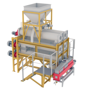 Fully enclosed operation of Mmctech's Sesame Peeler Machine ensures hygiene during the sesame seed hulling process.