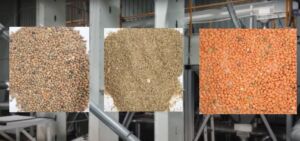 Mmctech automated red lentil processing plant showcasing machinery for cleaning, grading, polishing, and de-hulling to enhance efficiency and product quality.