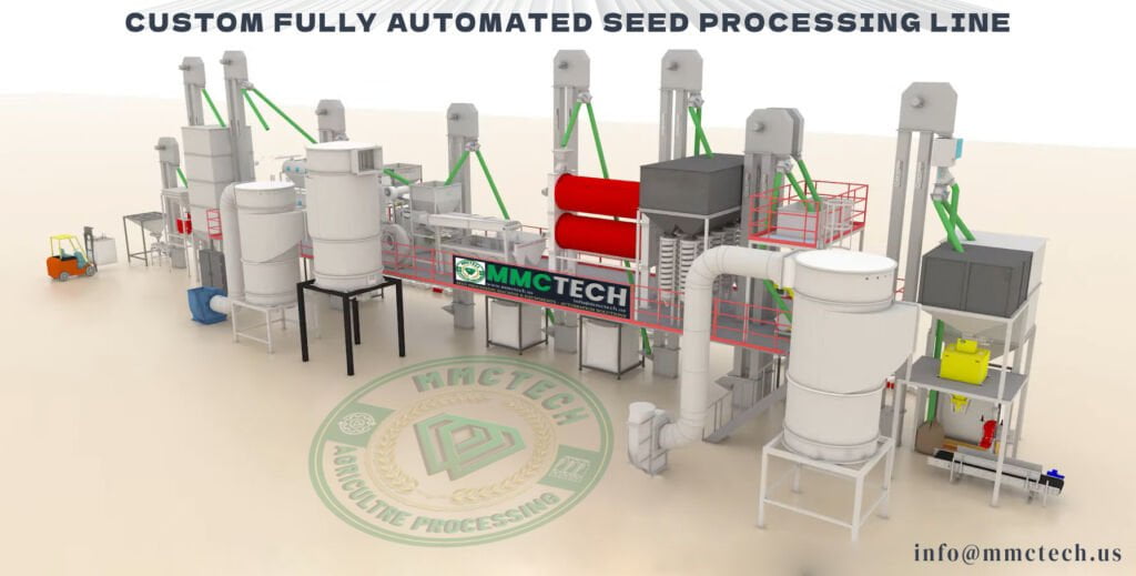 Mmctech Custom Seed processing Plant design Ideal for pulses, grains, oil seeds and other seeds.