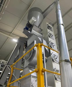 Air flow seed separator with zigzag channel technology