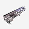 Vibratory and jog conveyor system for hygienic, efficient, and high-capacity horizontal grain handling in processing plants