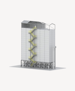 Square silo and bin system with modular construction for durable grain, seed, and oilseed storage in indoor or outdoor facilities
