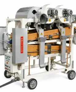 MMCTECH FSC-002 Two Deck Fine Seed Cleaner Machine for sale designed for precision seed cleaning, seed grading, grain cleaning, pulse processing and light impurity separation applications.