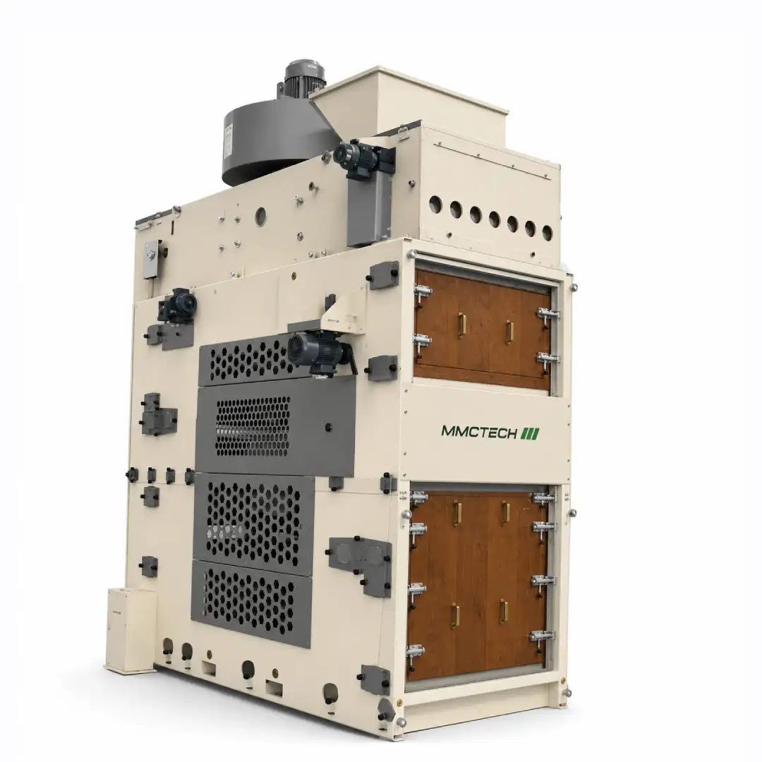 MMCTECH Nexus 210 Series Fine Seed Cleaner Machine for sale designed for precision grain, seed, pulse, oilseed and specialty crop cleaning, grading and seed processing applications.