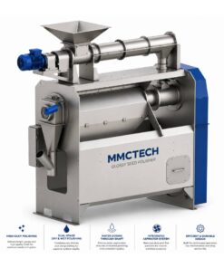 MMCTECH SPGT-0100 Glossy Seed Polisher Machine for sale designed for glossy seed polishing, rice polishing, quinoa polishing, sunflower seed polishing, sesame polishing and grain surface finishing applications.
