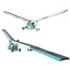Telescopic boom conveyor belt for efficient truck and trailer loading and unloading in warehouses and logistics operations