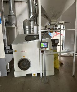 Pressure-type destoner in a full seed processing line