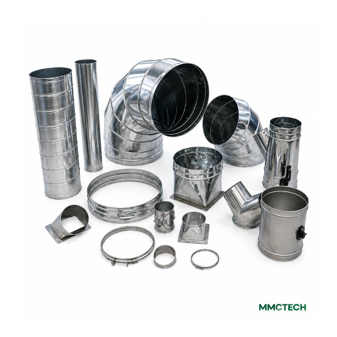 MMCTECH DCPS Series Seed Processing Piping Equipment for sale designed for seed handling, grain conveying, aspiration piping, dust collection ductwork and pneumatic conveying systems.