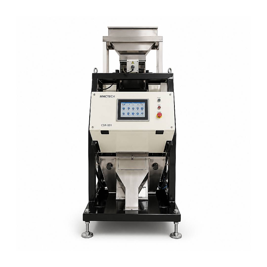 MMCTECH CSR-001 single channel optical color sorter machine for sale for seeds, grains, rice, lentils, chickpeas, pulses and oilseeds