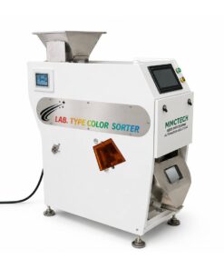 MMCTECH CSRL-001 laboratory type mini color sorter machine for seeds, grains, pulses, beans, rice, wheat, chickpeas, lentils, nuts and specialty crops, compact single channel CCD color sorter for small batch sorting and quality control