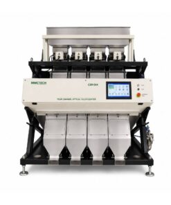 MMCTECH CSR-004 four channel optical color sorter machine for seeds, grains, pulses, beans, lentils, rice, sunflower seed, sesame seed, peanuts, and agricultural product sorting