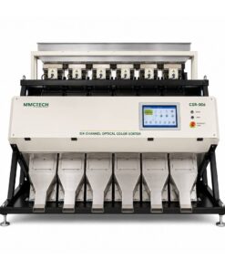 MMCTECH CSR-006 six channel seed color sorter machine for sale for seed sorting, grain sorting, soybean color sorting, rice sorting, pulses, lentils, beans, sesame, sunflower seed and commercial grain color sorter applications.