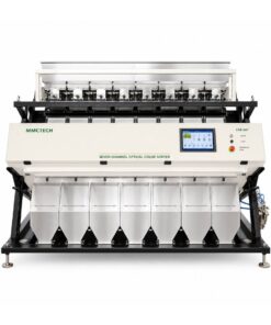 MMCTECH CSR-007 seven channel optical color sorter machine for sale for seed sorting, grain sorting, rice sorting, soybean sorting, pulses, lentils, beans, sesame, sunflower seed, peanuts and specialty crops.